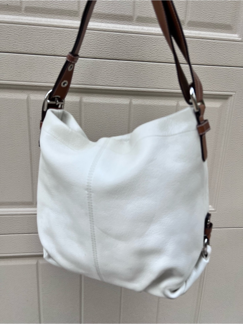 Vintage COACH SoHo White Pebbled Shoulder Bag - Picture 14 of 16